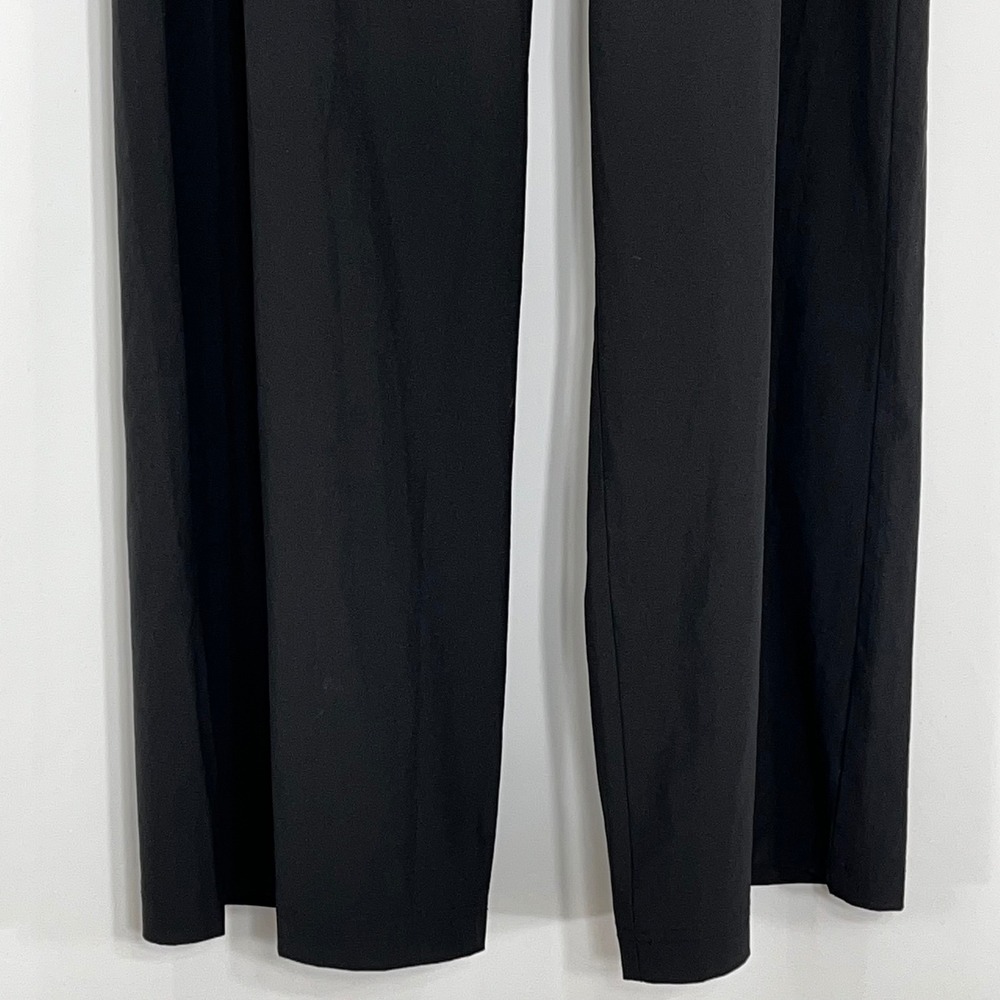 Rae Mode Womens XL Black Wide Leg Athletic Pants High Rise Zipper Pockets P6255 - Picture 4 of 9